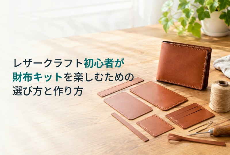 画像595：レザークラフト初心者が財布キットを楽しむための選び方と作り方